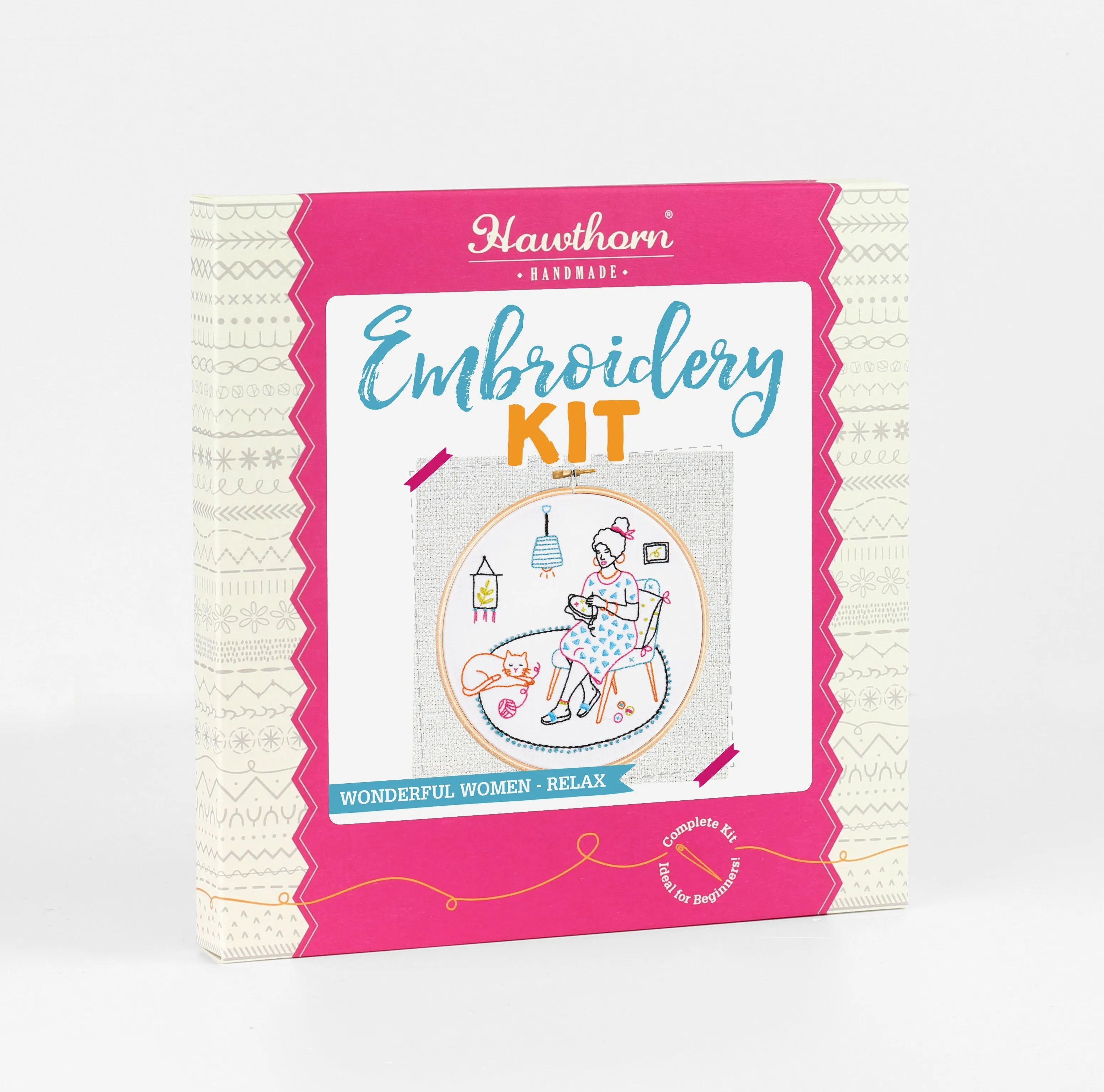 Relax Embroidery Kit (Wonderful Women Collection)