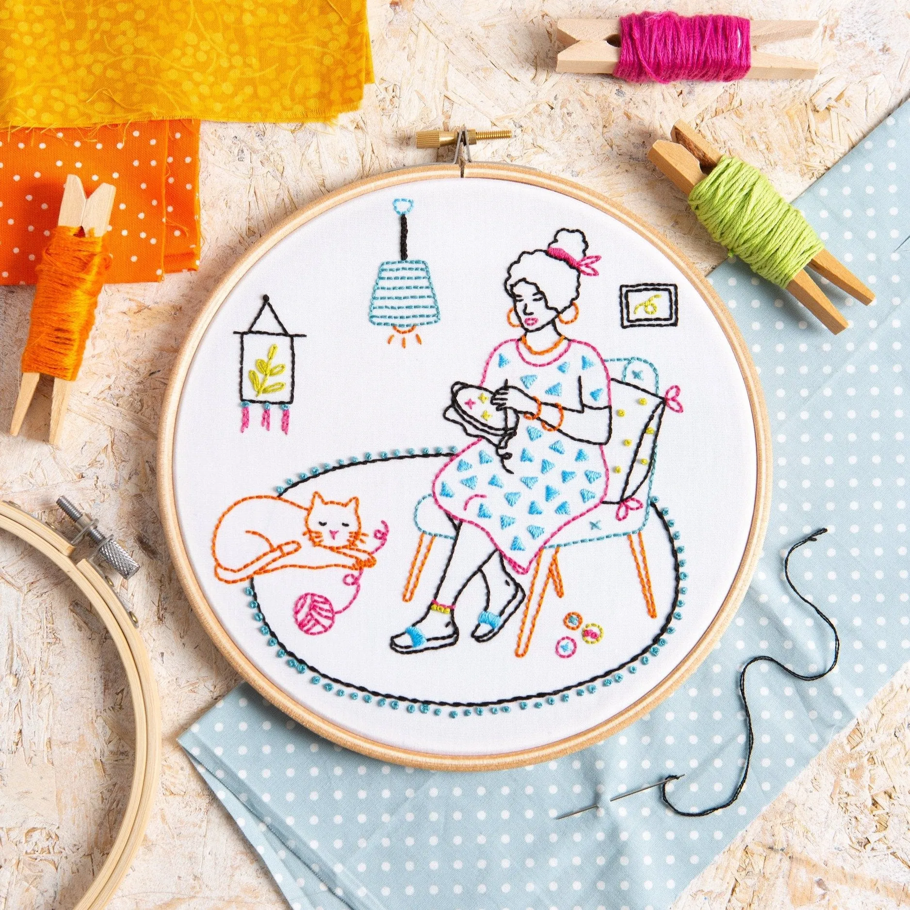 Relax Embroidery Kit (Wonderful Women Collection)