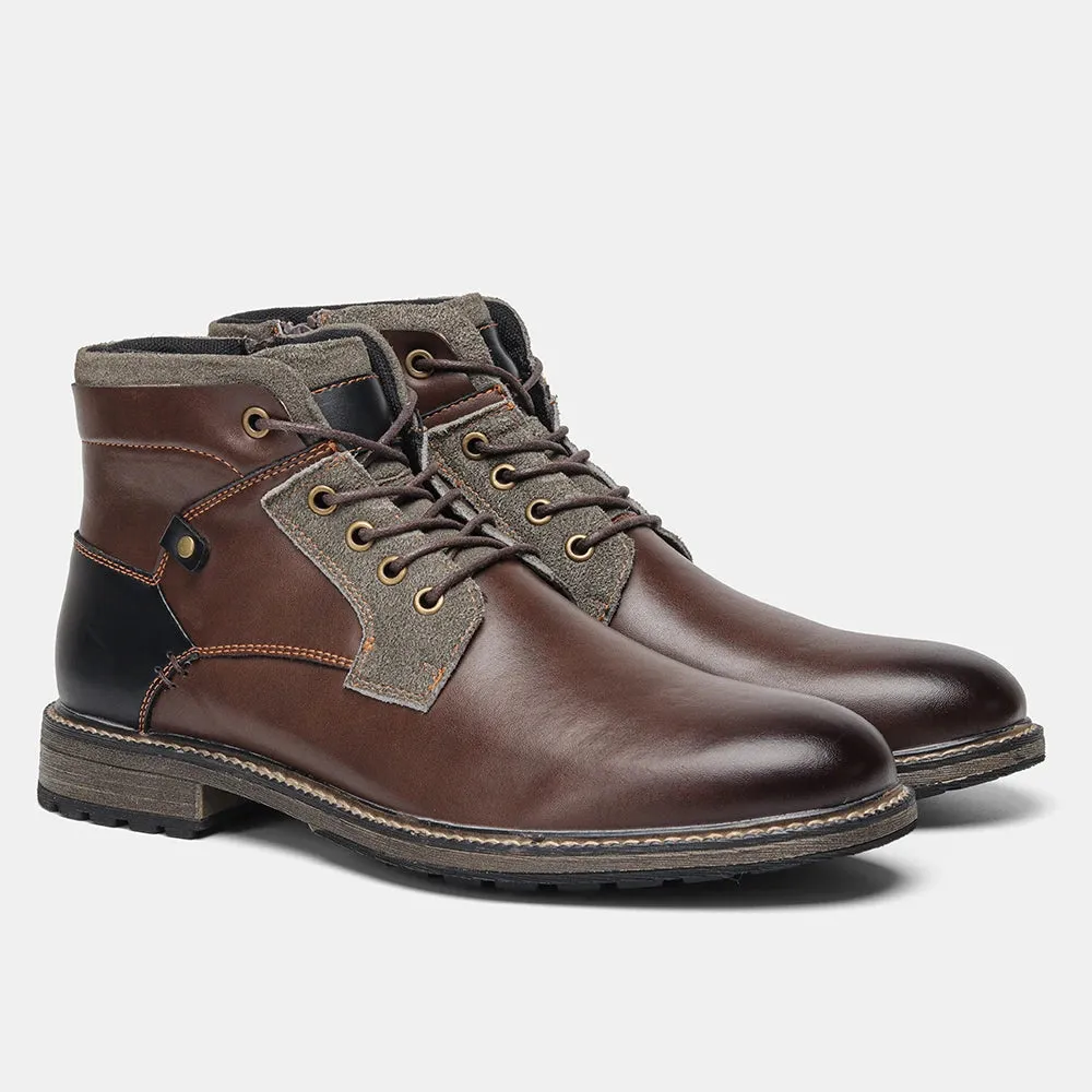 Retro british leather boots