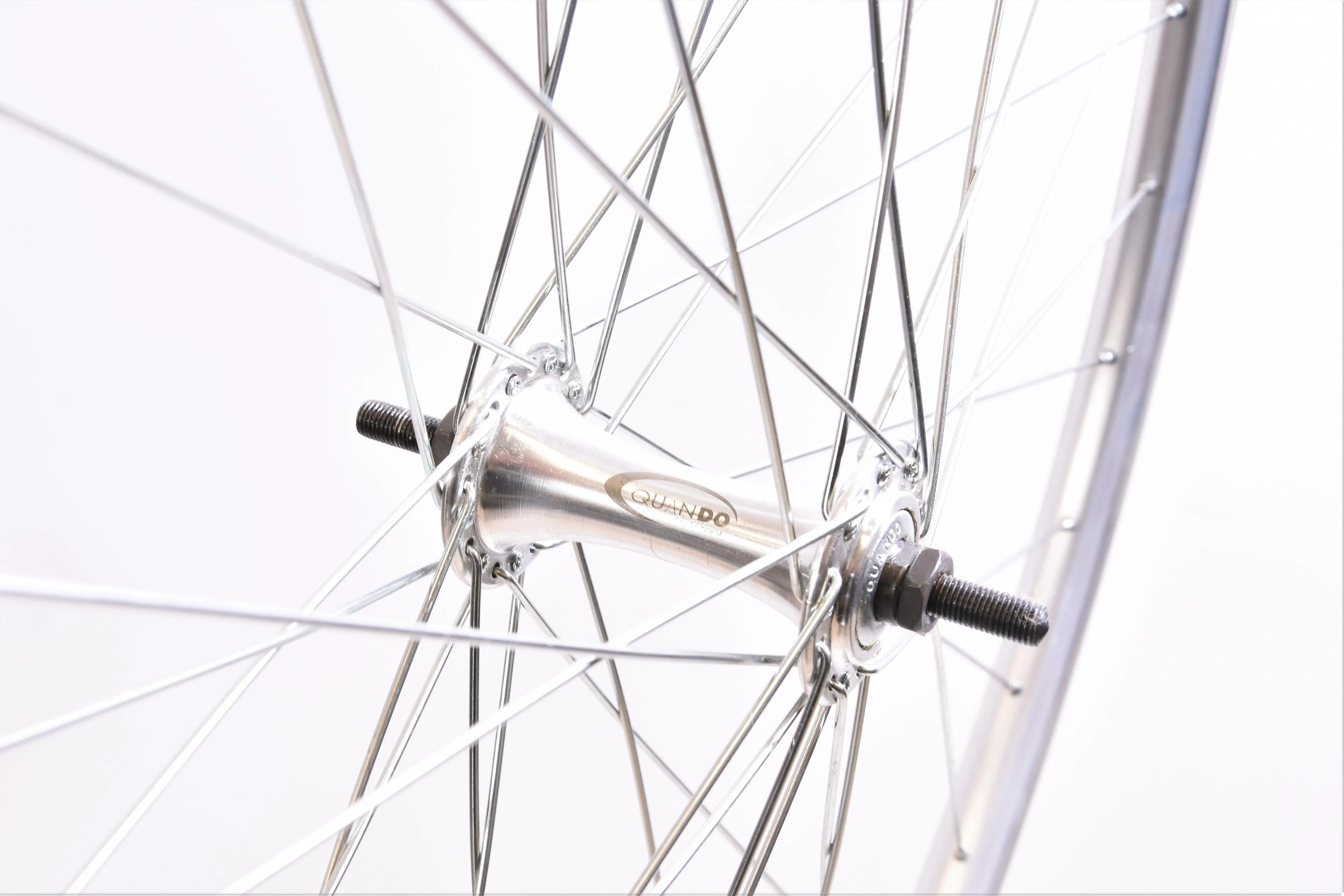 Road - Hybrid Bike 700c Front Wheel (622 X17) Alloy Double Wall Rim, Alloy Nutted Hub