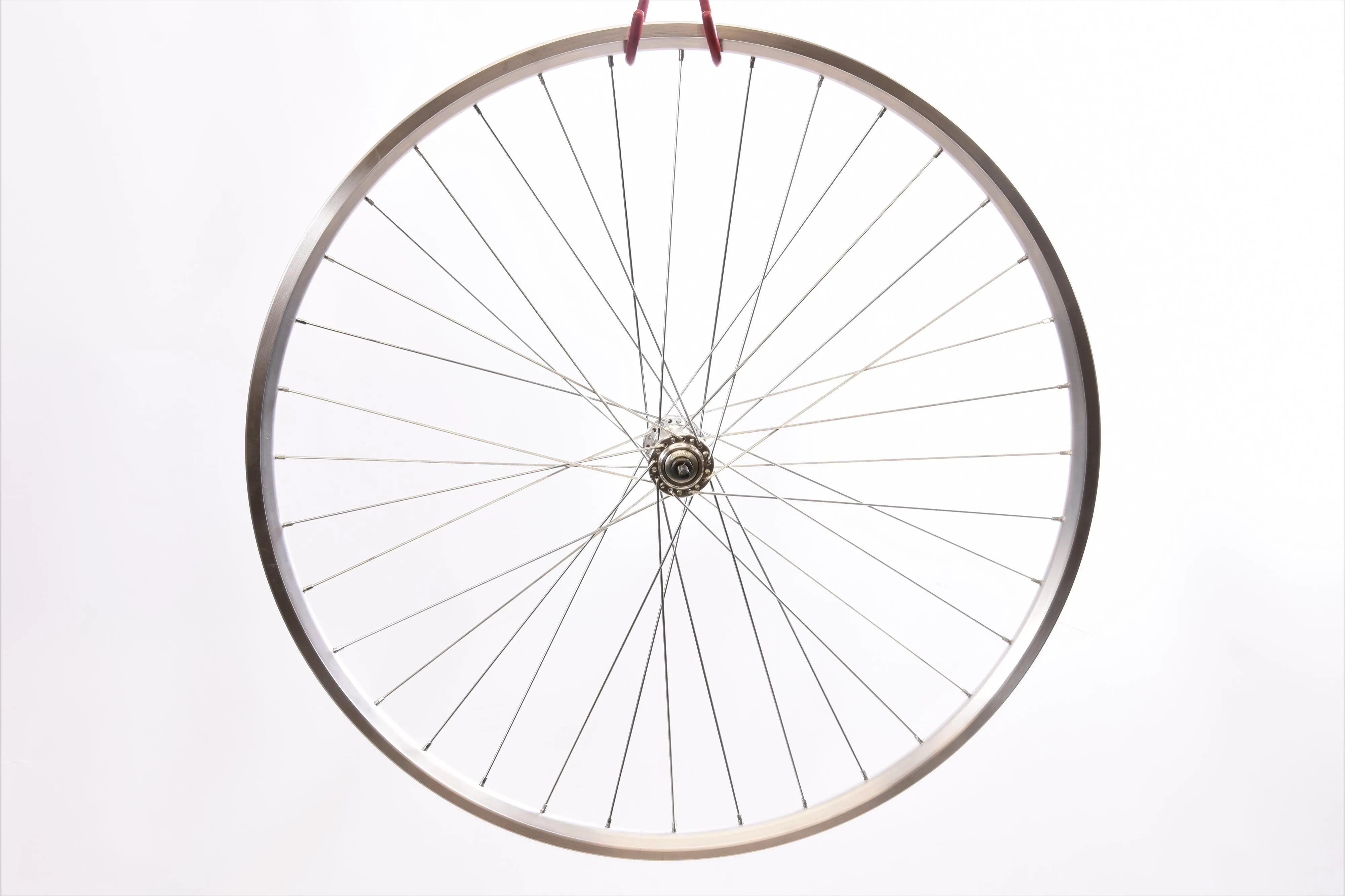 Road - Hybrid Bike 700c Front Wheel (622 X17) Alloy Double Wall Rim, Alloy Nutted Hub