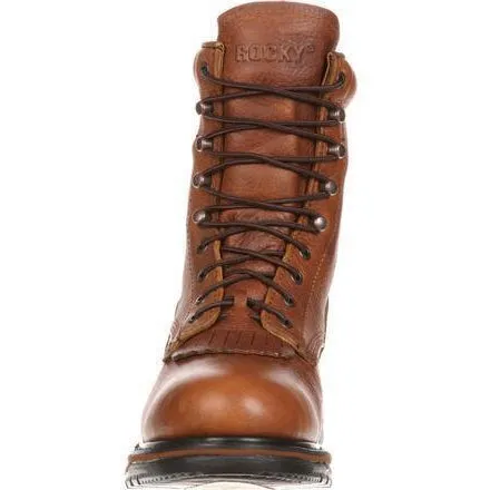 Rocky Men's Original Ride Lacer 9" WP Western Boot - Brown - FQ0002723