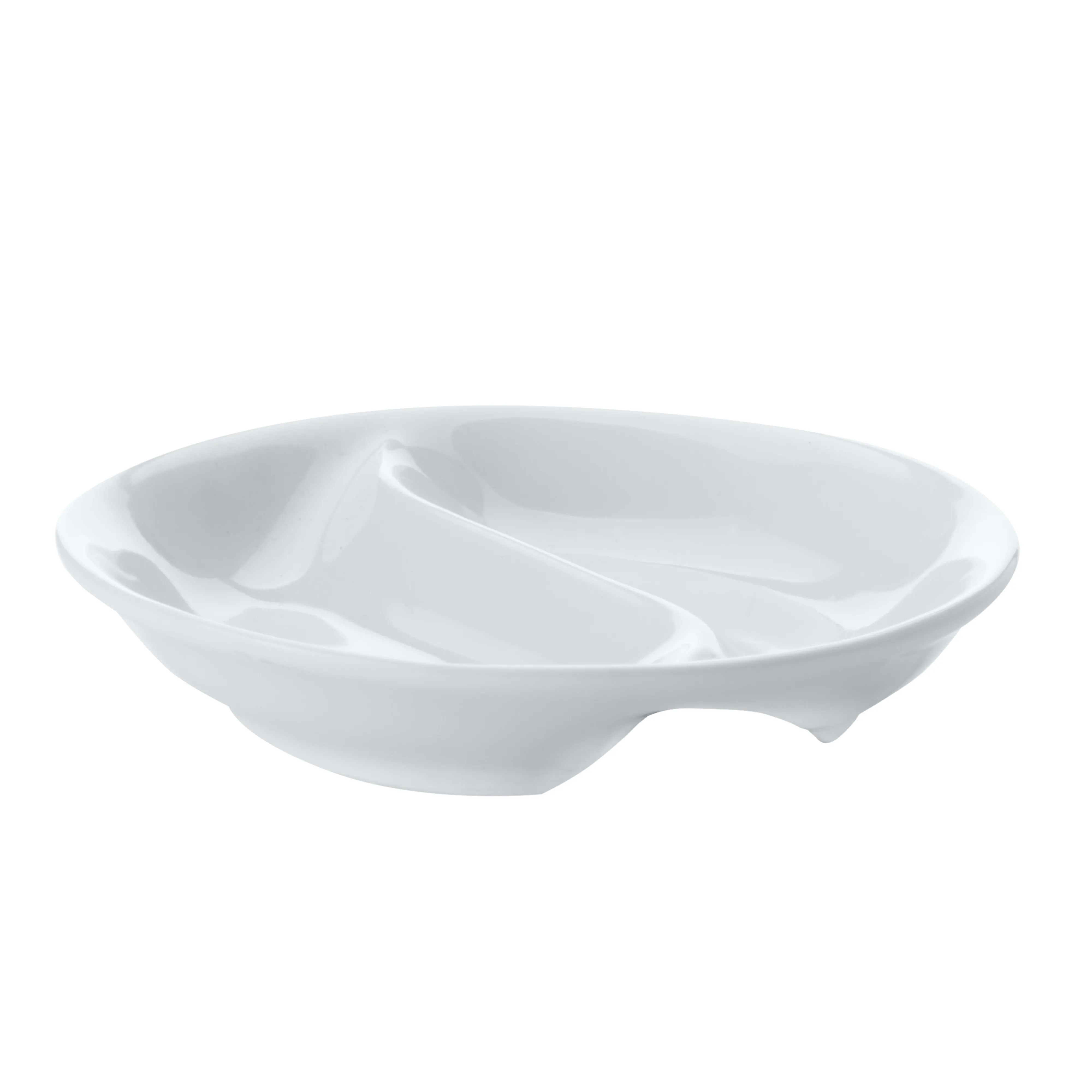 Round Divided Sauce Dish - 10cm