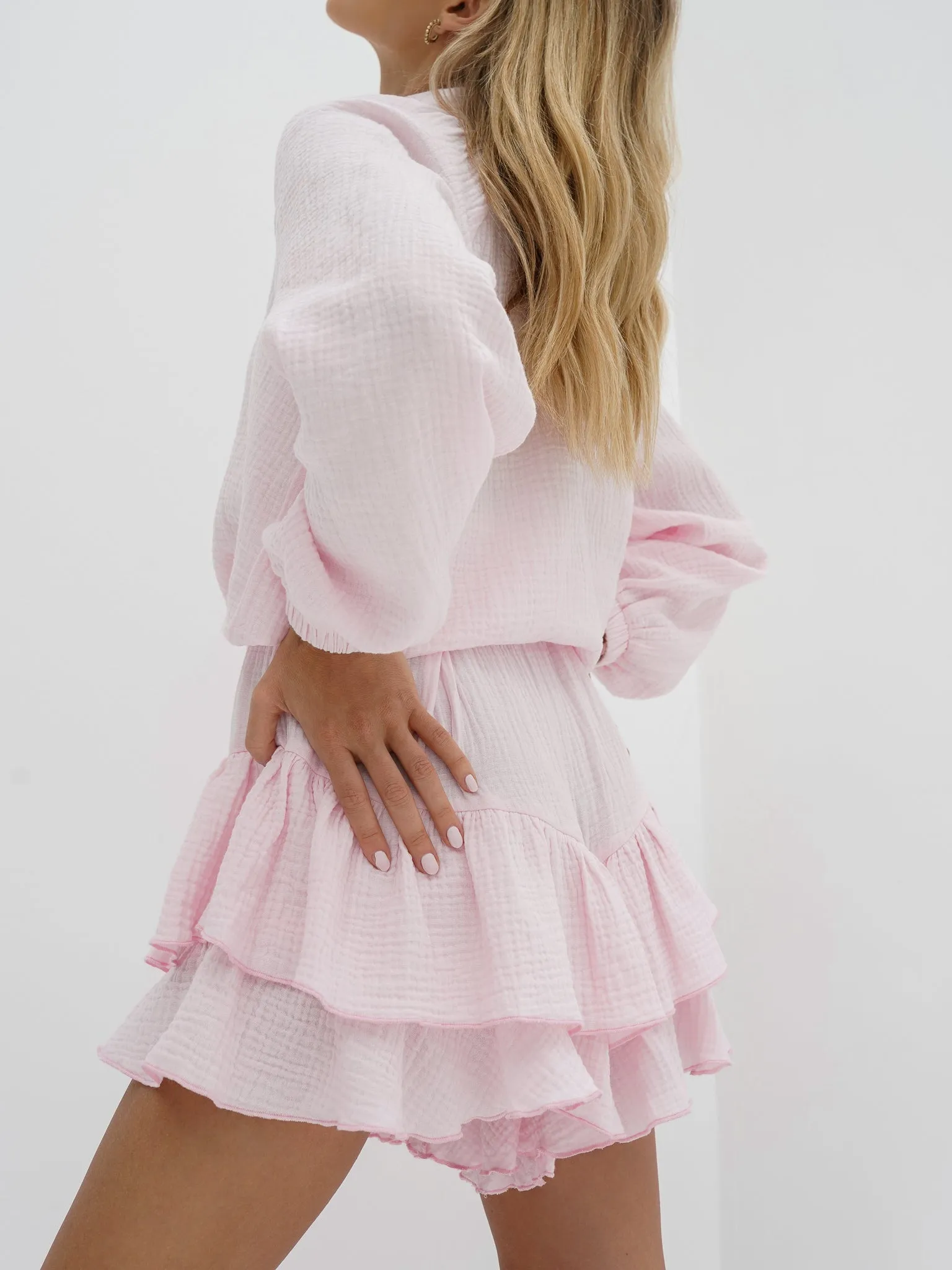 Serinne Cotton Day Blouse | Cloud Pink