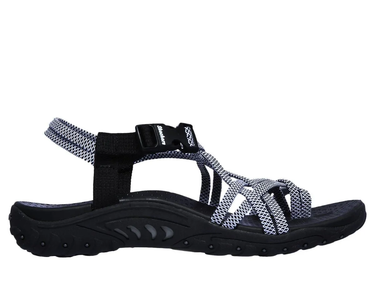 'Skechers' Women's Reggae-Irie Mon Sandal - Black / White