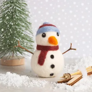 Snowman Needle Felting Kit