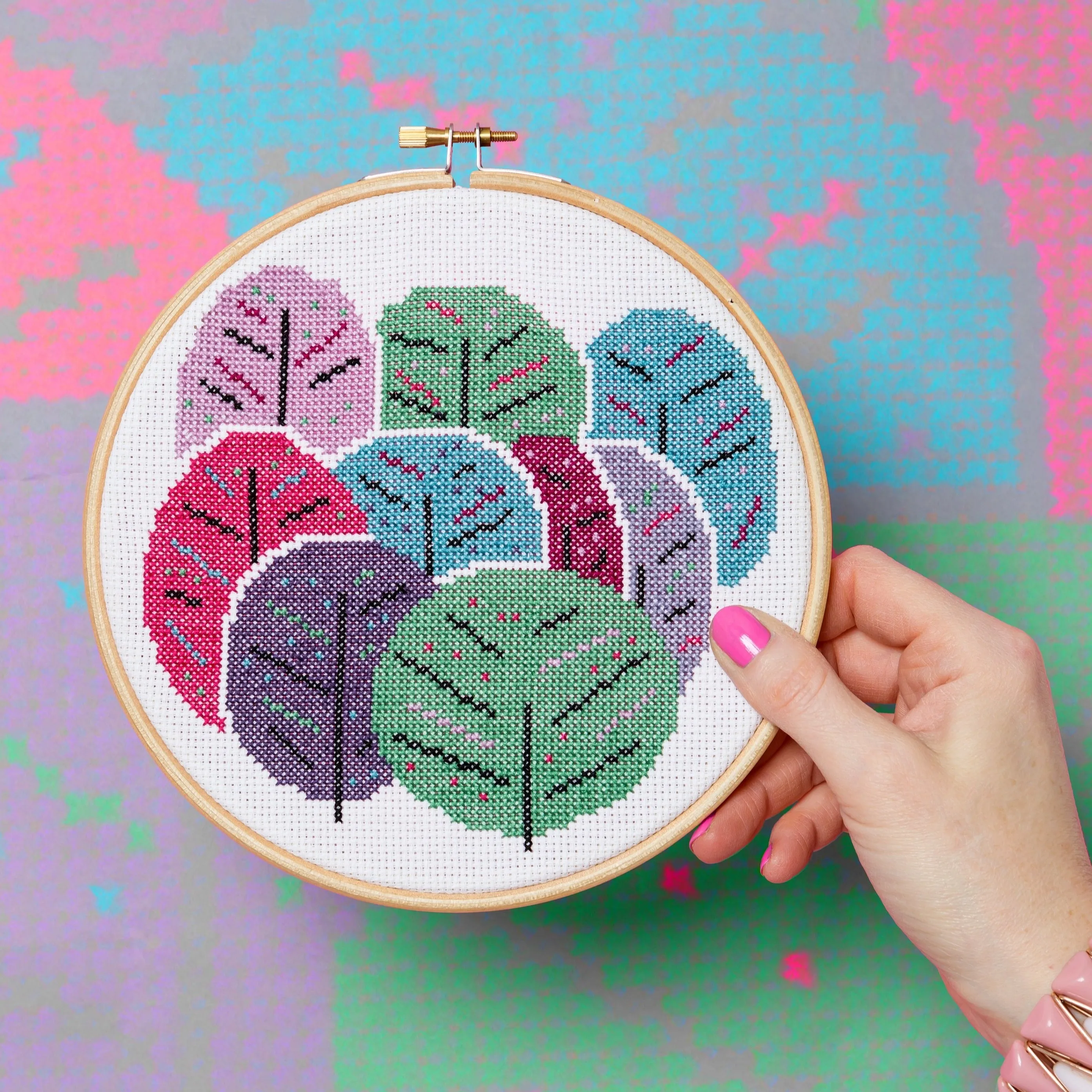 Spring Trees Cross Stitch Kit