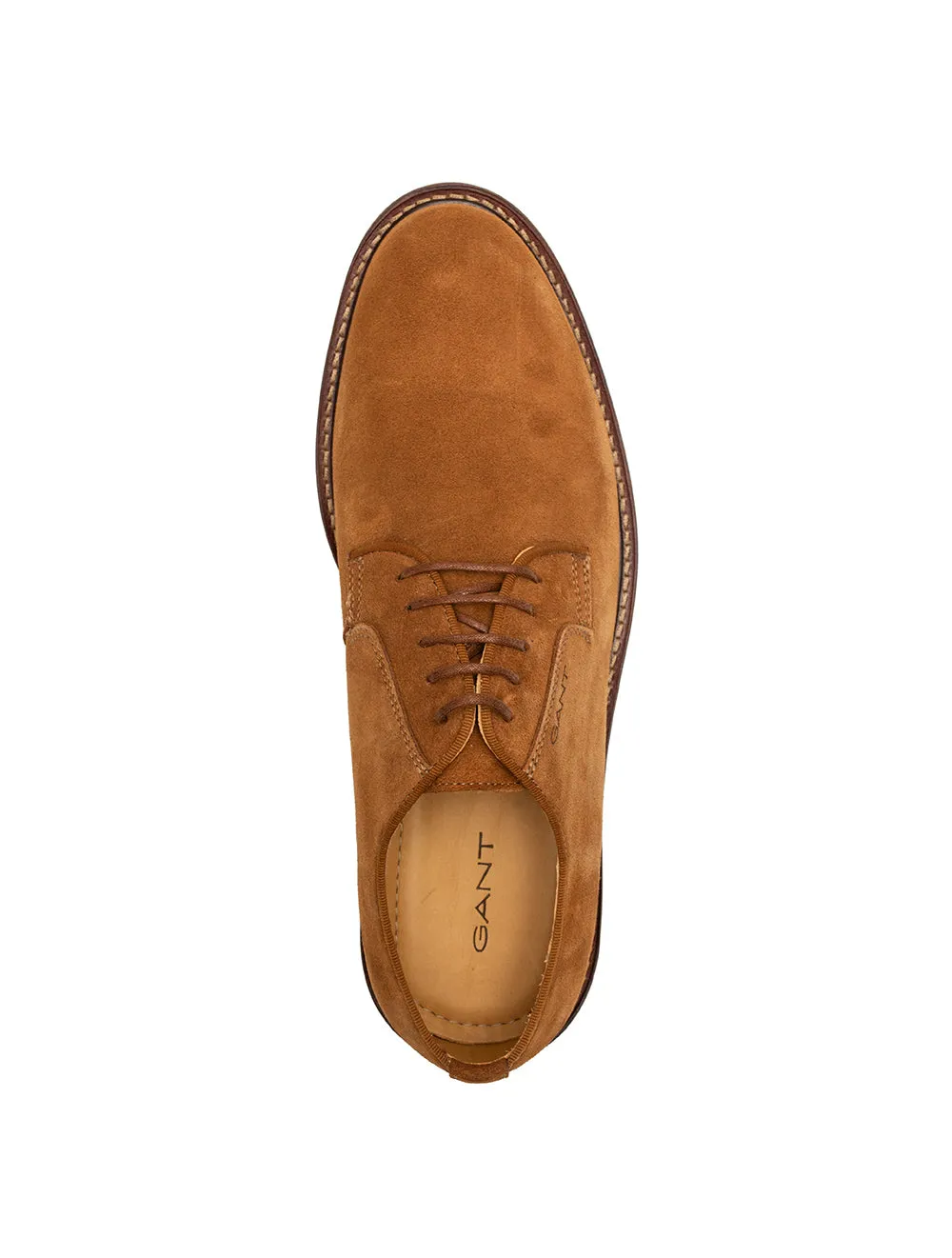 St Akron Low Lace Shoes Cognac