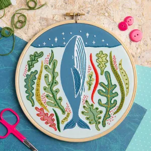 Stargazing Whale Embroidery Kit