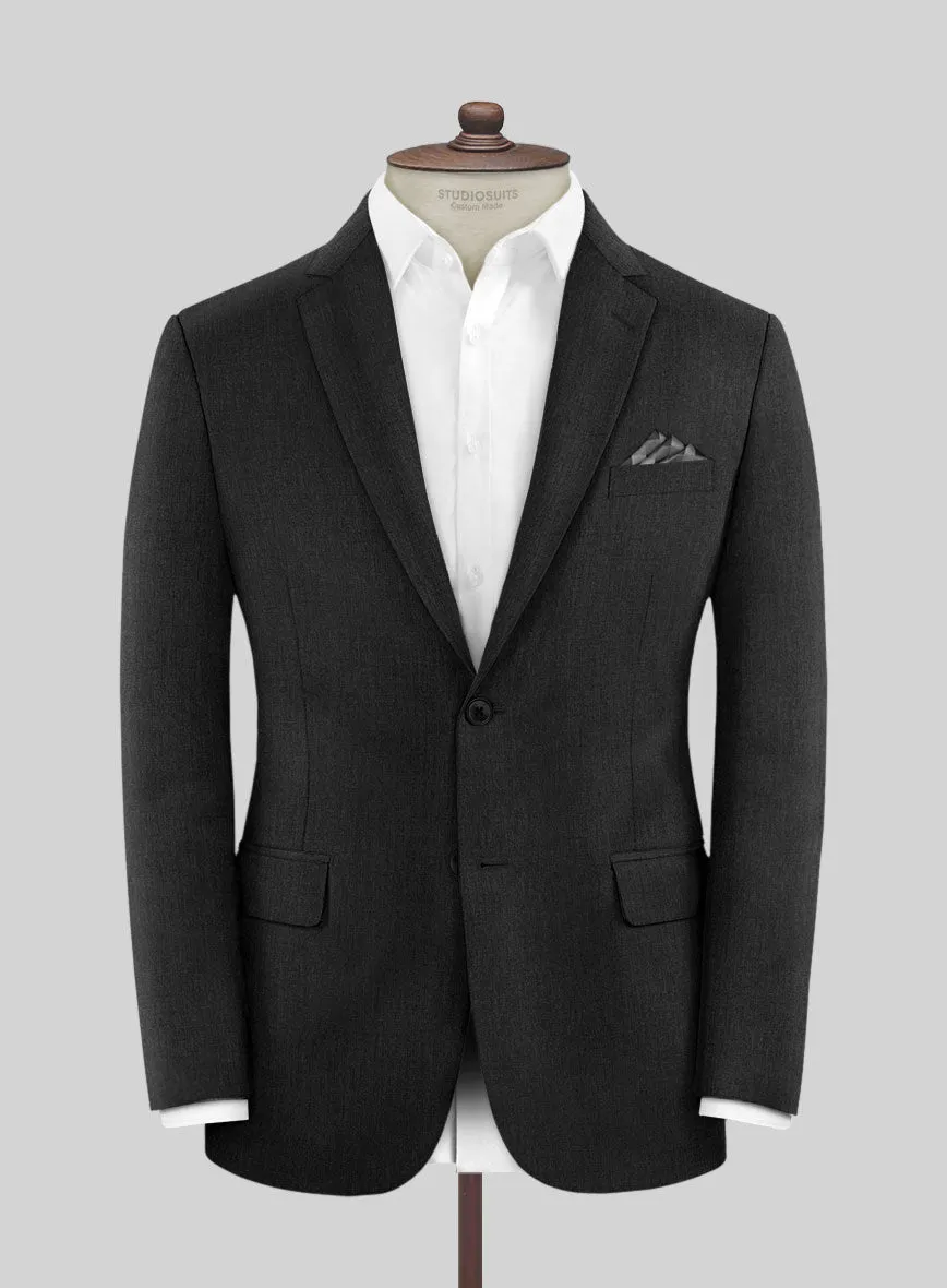 Stretch Charcoal Wool Jacket