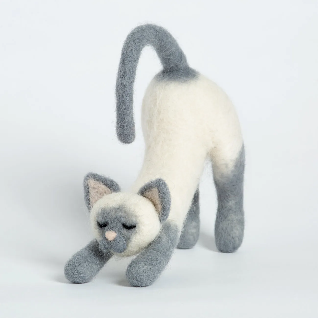 Stretching Cat Needle Felting Kit