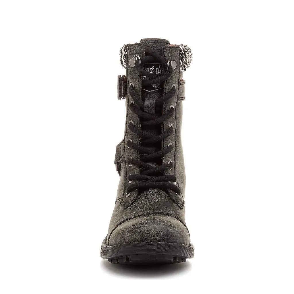 Thunder Black Biker Boot