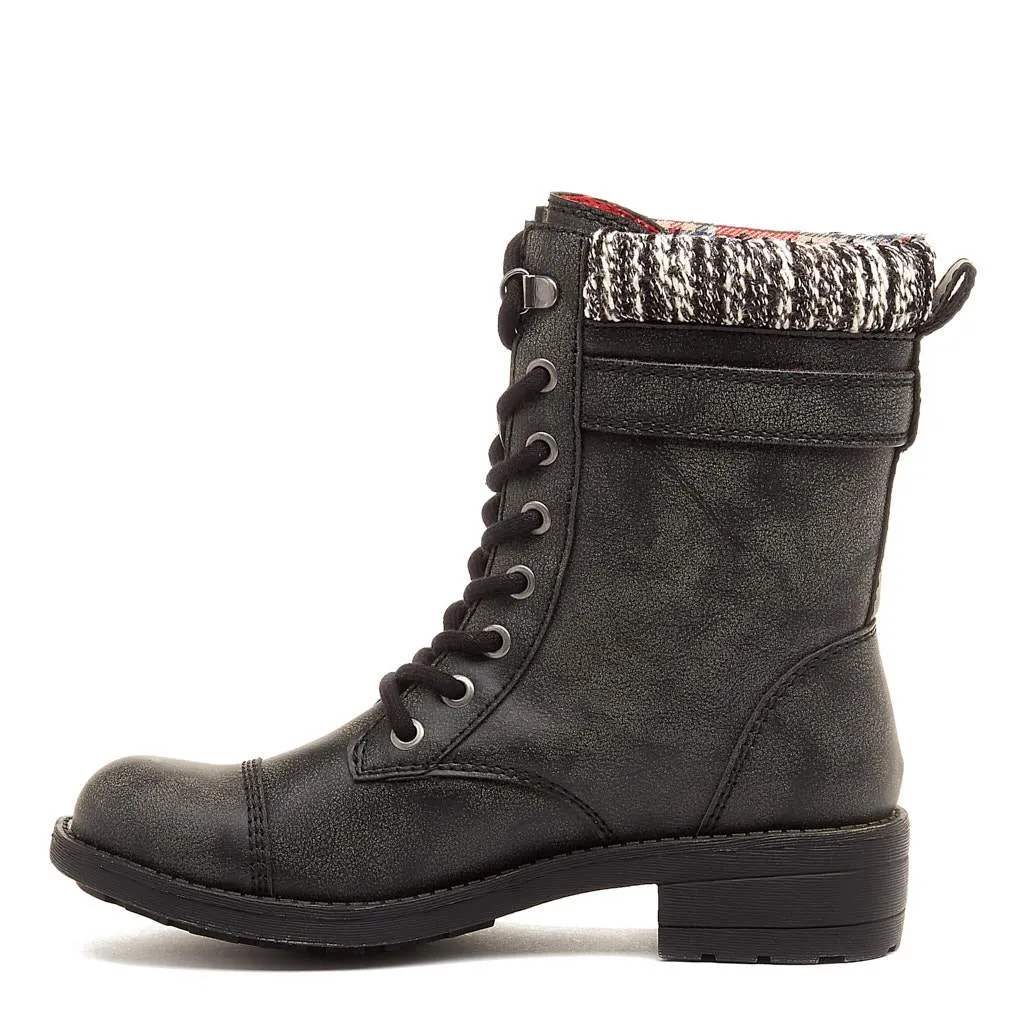 Thunder Black Biker Boot