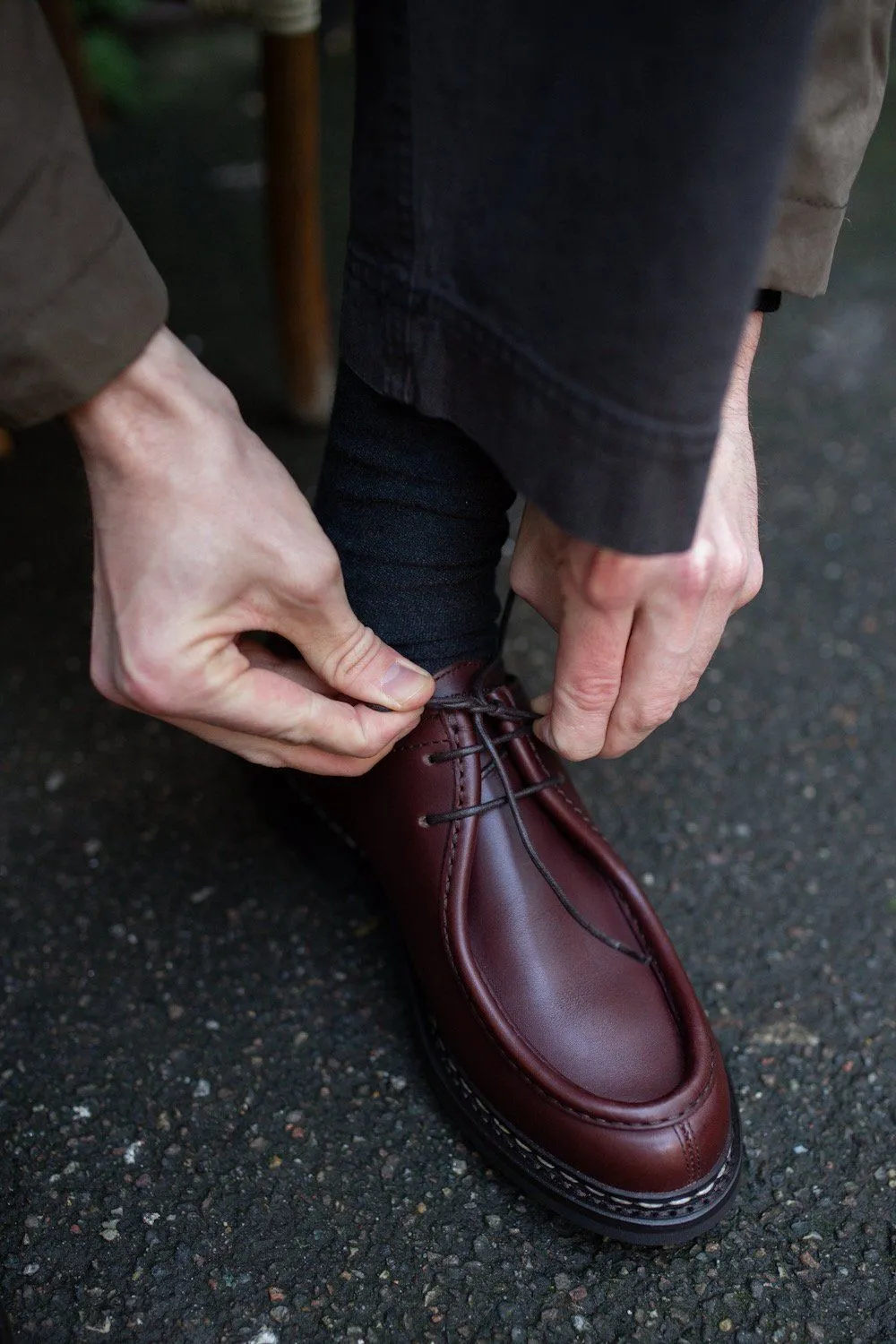 THUYA | Leather Derby Shoe | Burgundy