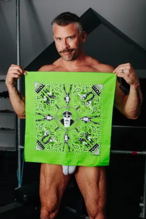 Tom of Finland Bandana by Peachy Kings Green