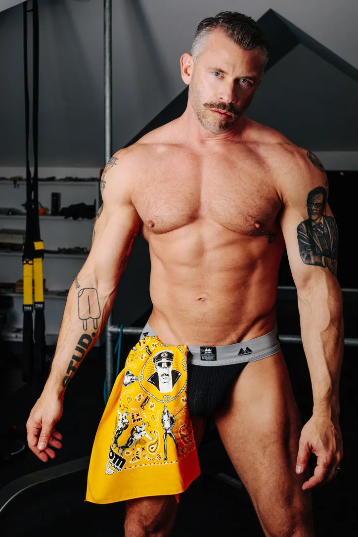 Tom of Finland Bandana by Peachy Kings Yellow