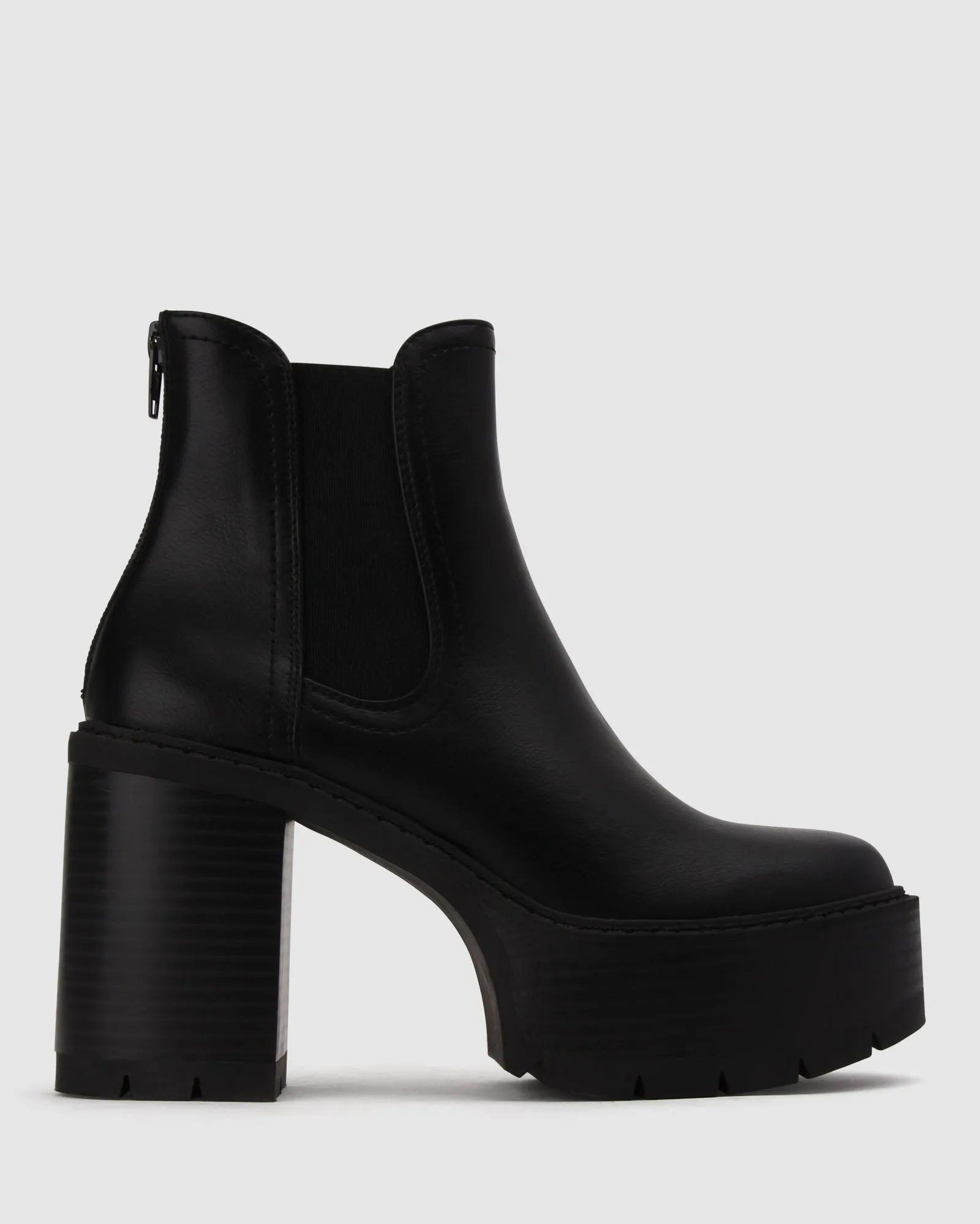 TORNADO High Block Heel Chelsea Boots