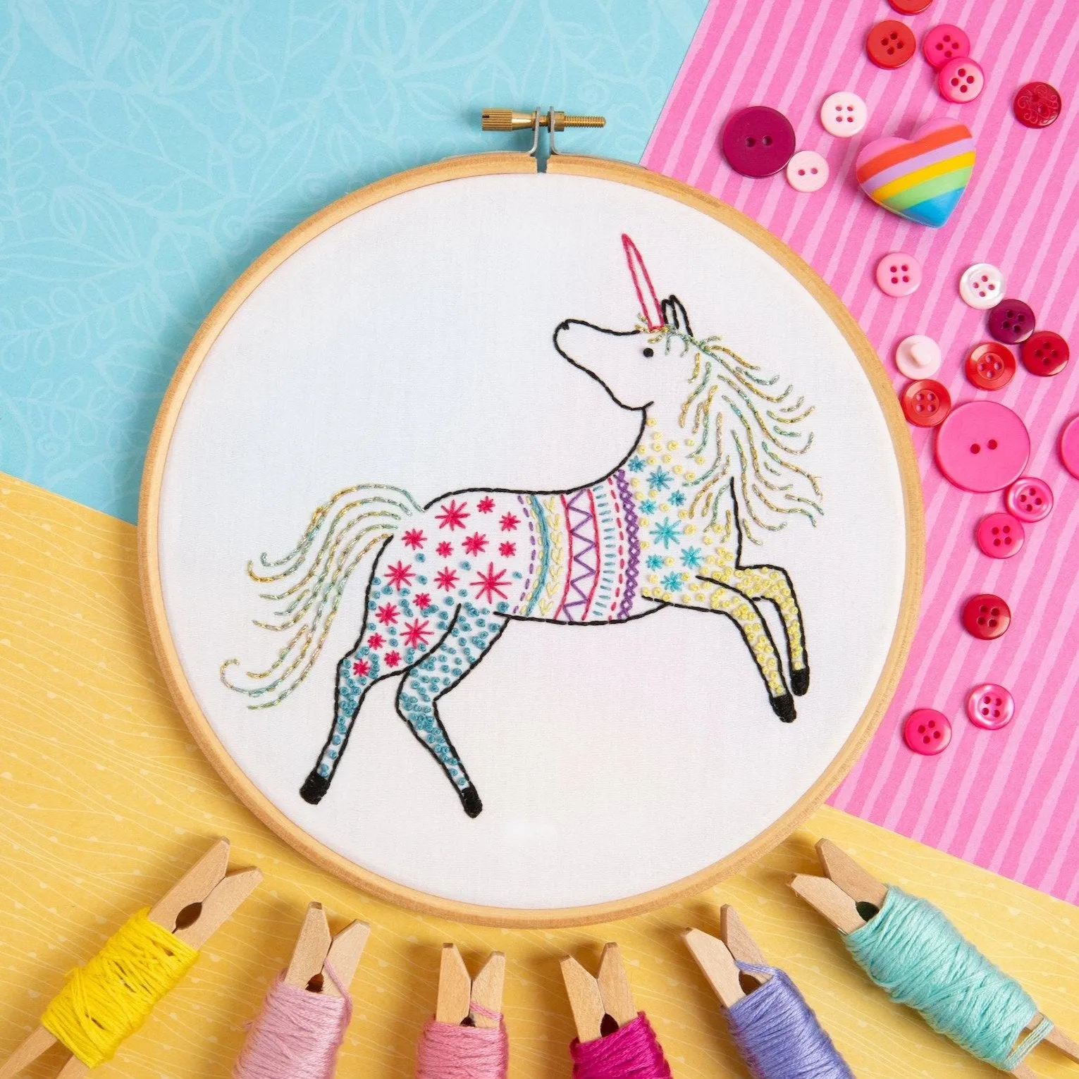 Unicorn Embroidery Kit