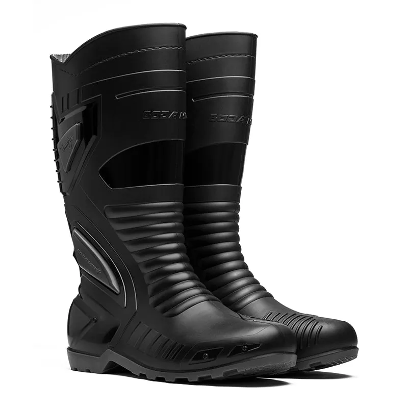 Universal Boda Moto Biker Boots - Black