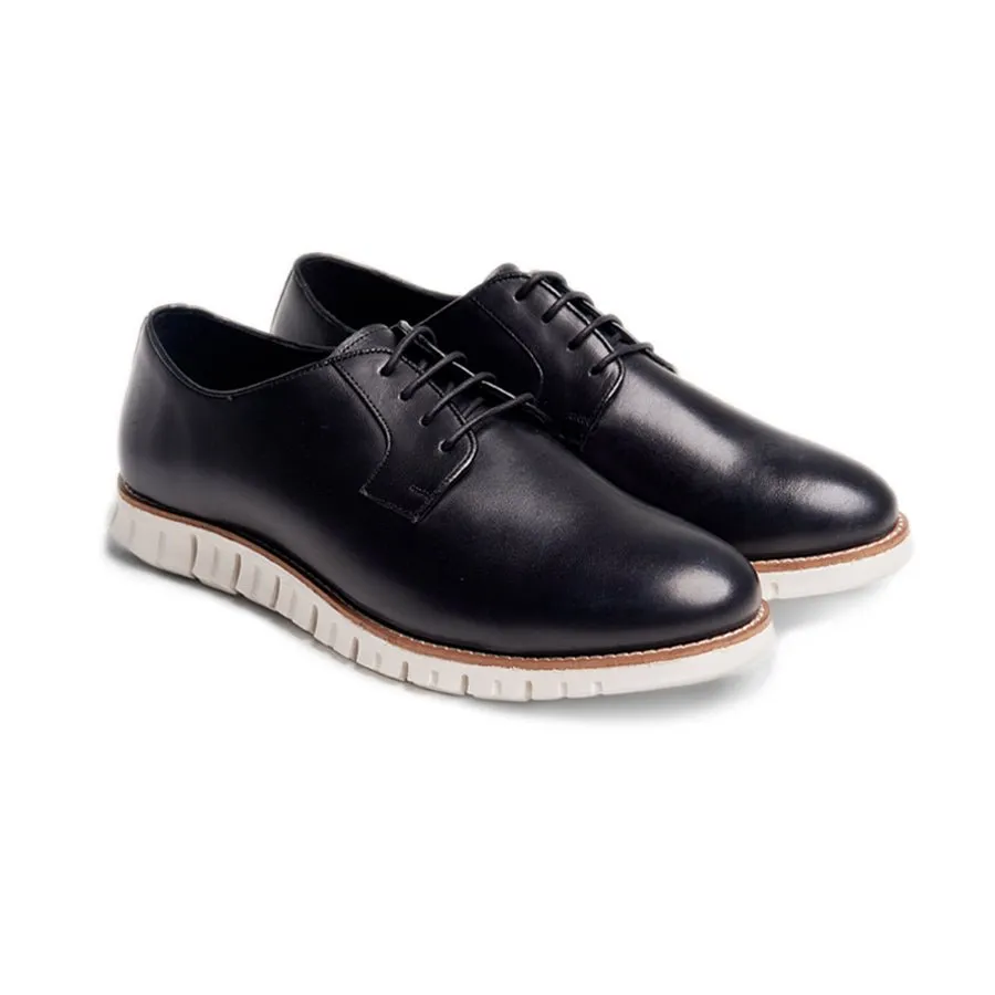 Urban Luxe Derby - Zero Leather Lace Up Black