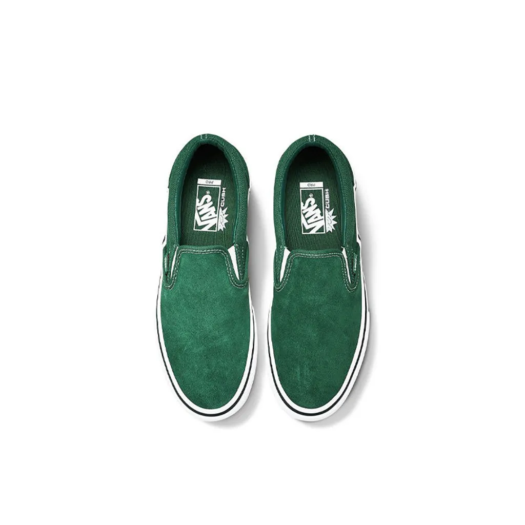 Vans Classic Slip On Pro - Alpine Green/White