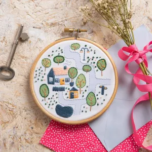 Village Cottage Mini Embroidery Kit