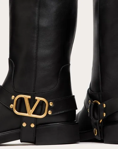 VLOGO SIGNATURE CALFSKIN ANKLE BOOT 30MM