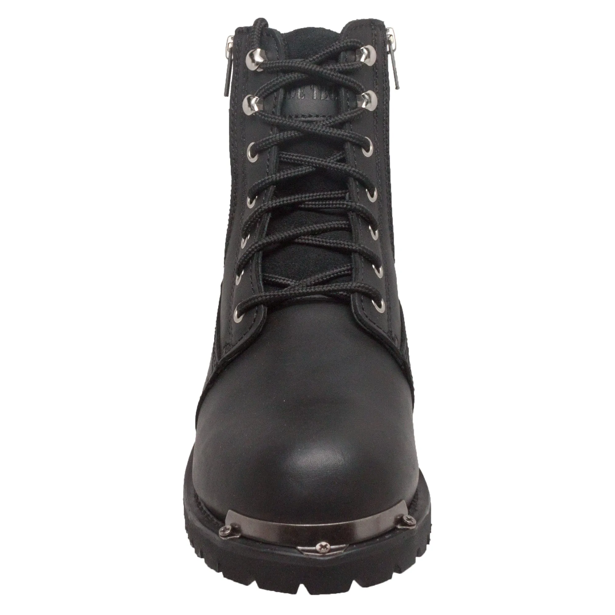 Womens 6' Reflective Double Zipper Biker Boot - 8787