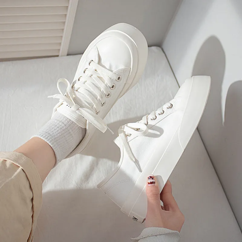 Women's Platform Height Increasing Trendy Big Canvas Shoes