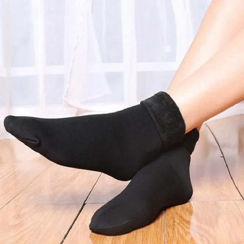 Women's Socks Seamless Velvet Boots Sleeping Wool Thermal Warmer