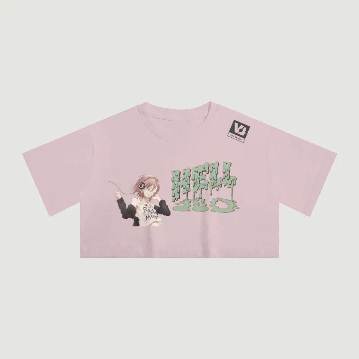 Women's VD anime Crop Top