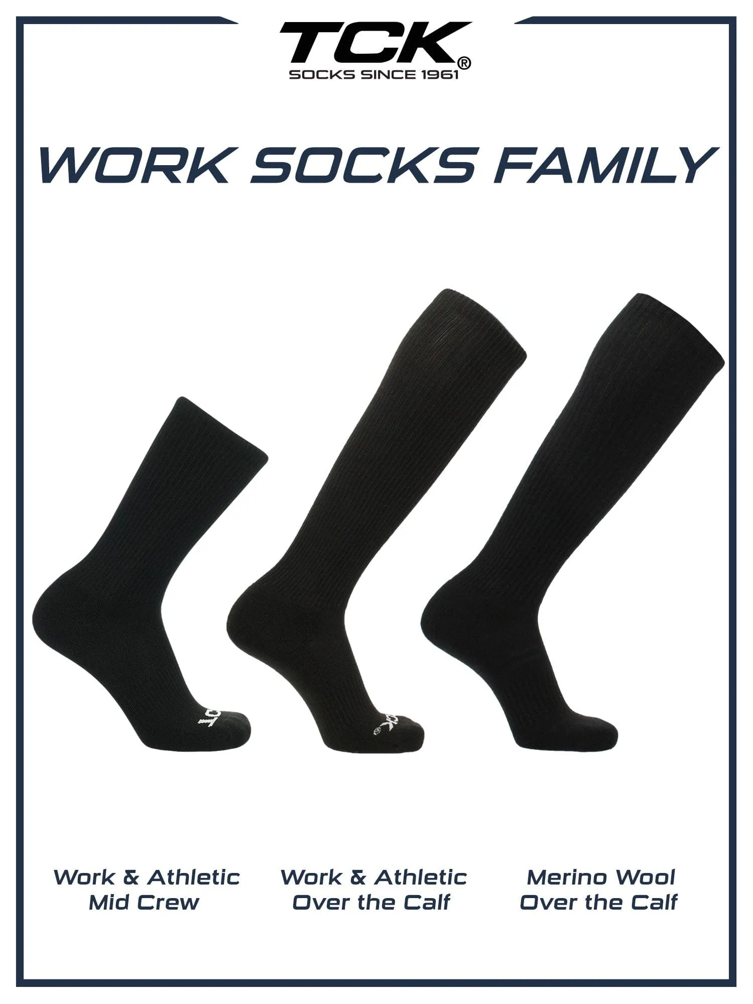 Work & Athletic Over The Calf Socks 6-pack